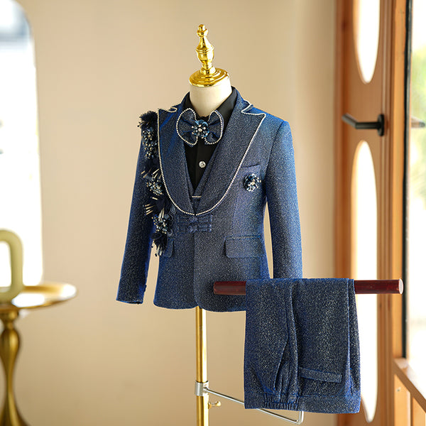 Spring Children's Suit Set Boys' Performance Suit Five-piece Suit
