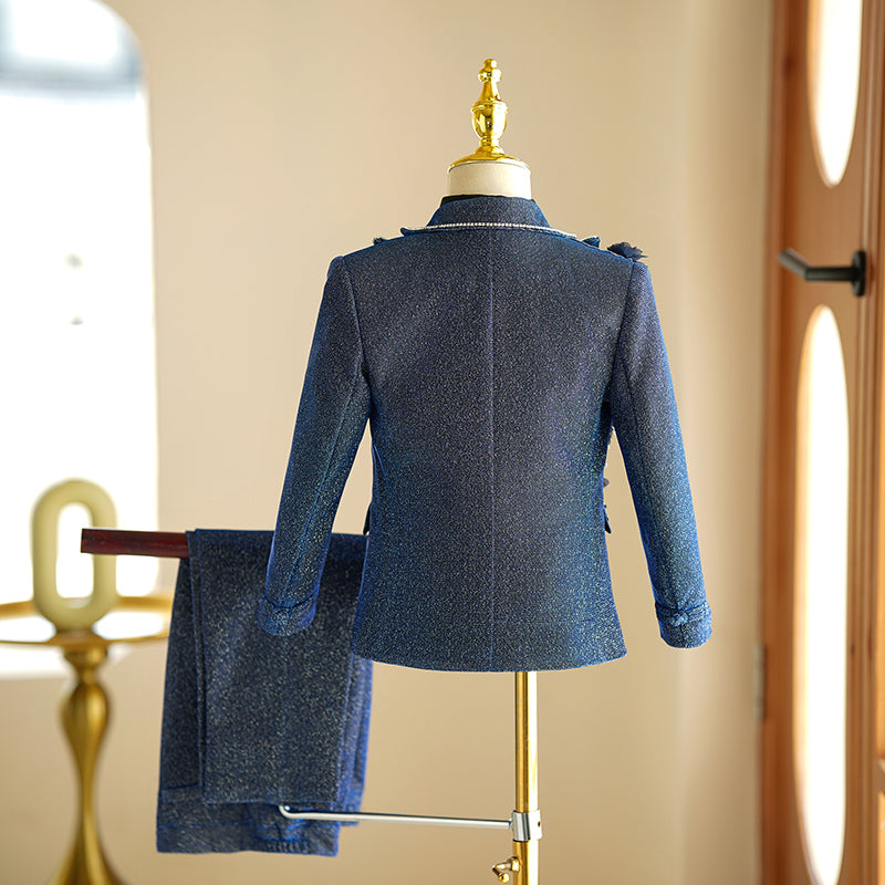 Spring Children's Suit Set Boys' Performance Suit Five-piece Suit